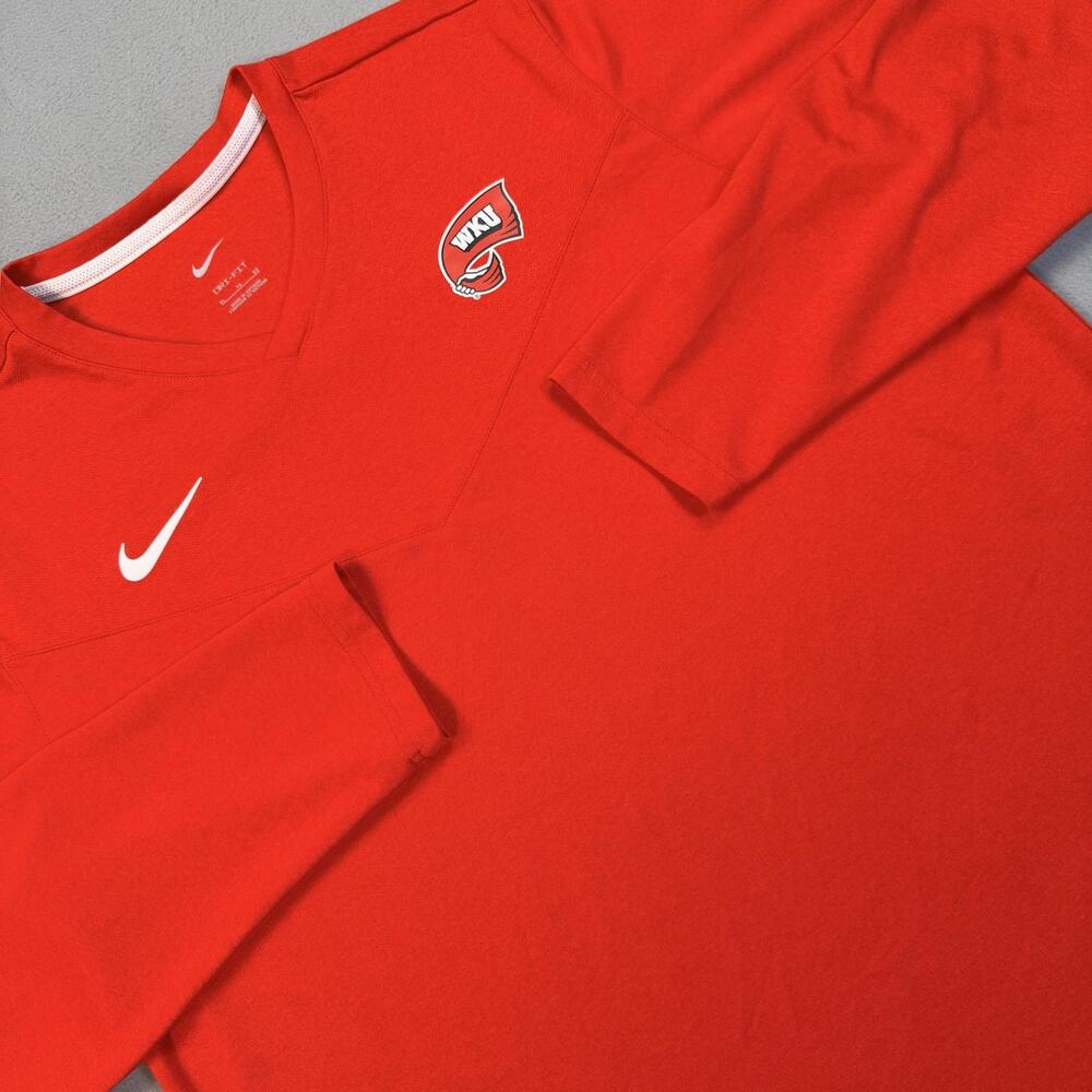 Western Kentucky Hilltoppers Shirt Mens XL Red NCAA Nike Dri Fit UV Coach